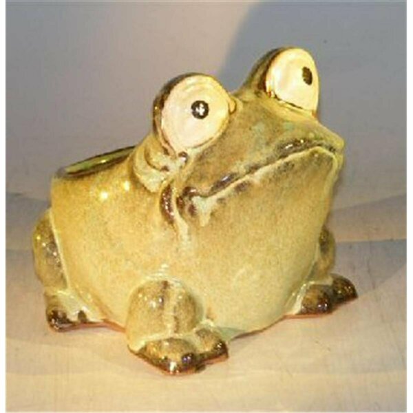 Parche 7 x 9 x 7.5 in. Frog Planter, Light Green PA2810876